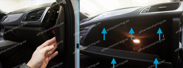 Montera original Audi A6 4G C7 kamera bak fram